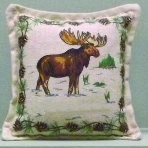 Moose Pillow - 6" x 6"