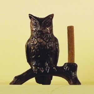 Brass Owl 3D Incense Holder