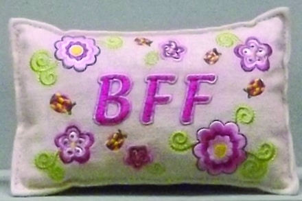 BFF Pillow - 4" x 6"