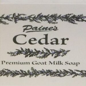 Cedar scented Goat Milk soap