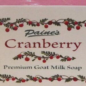 Cranberry scented Goat Milk soap