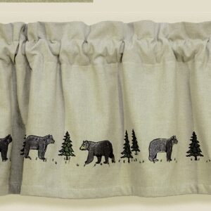 Bear design curtain valance