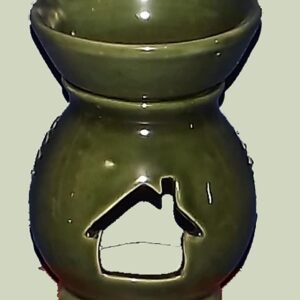Cabin Ceramic Oil burner w/ 2 oz oil & tea lite