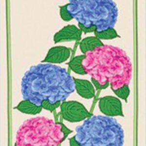 Blue/Pink Flowers Dish Towel