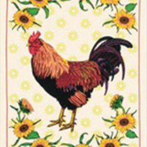 Rooster Design Dish Towel