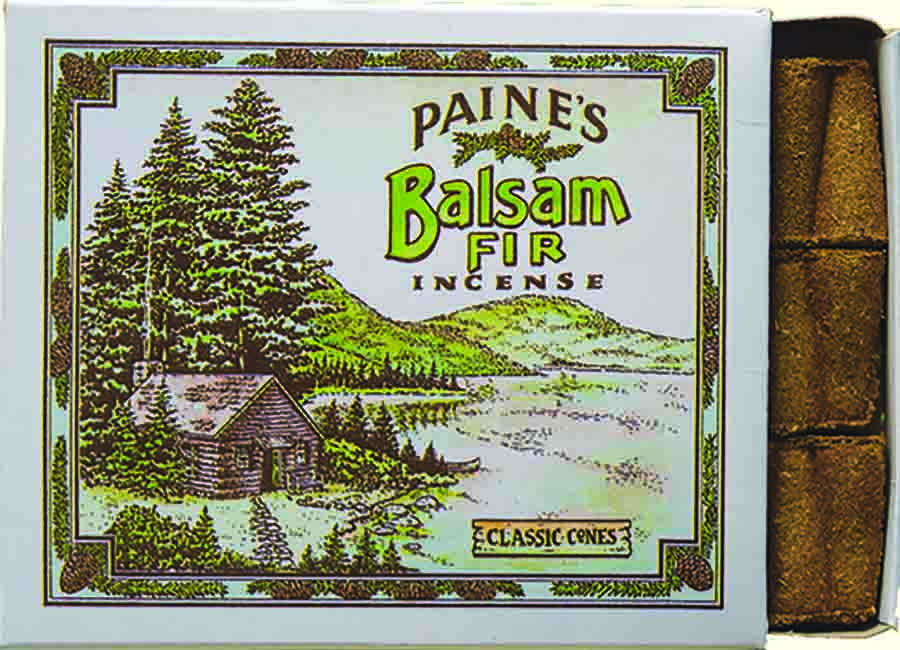 Paine's Balsam Fir Incense Bulk 72 Stick Log Box Christmas Tree Scent 
