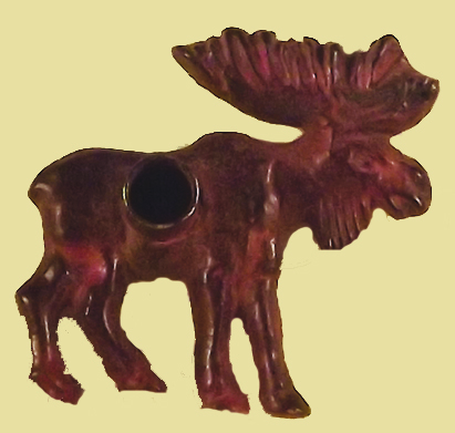Moose and Trees incense burner metal 3D Paine's brass incense stick holder 